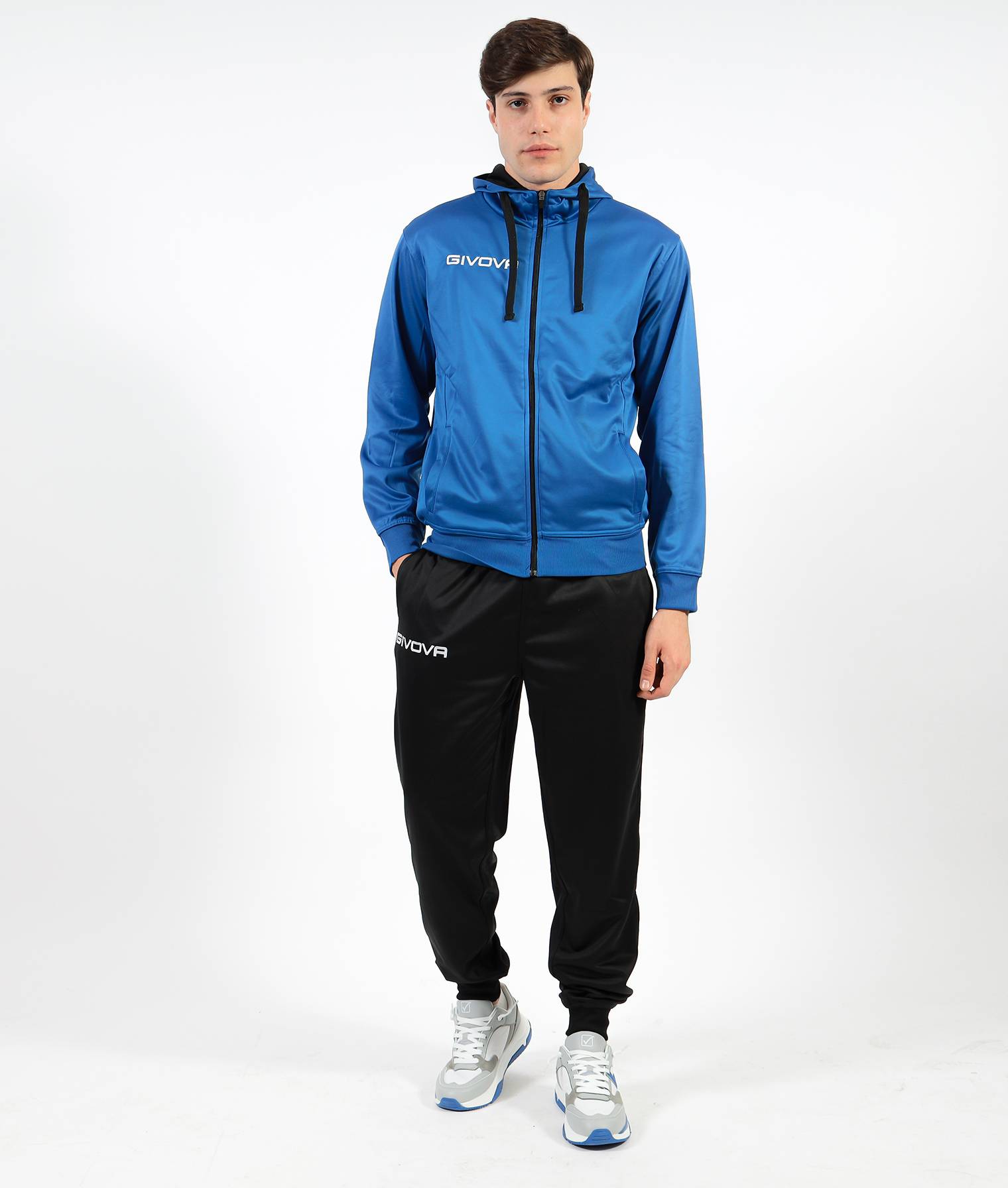 SLIKA 1 Тренерки-TUTA SORRENTO ројал/црно