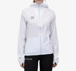 Женска јакна за трчање на дожд GIVOVA бела