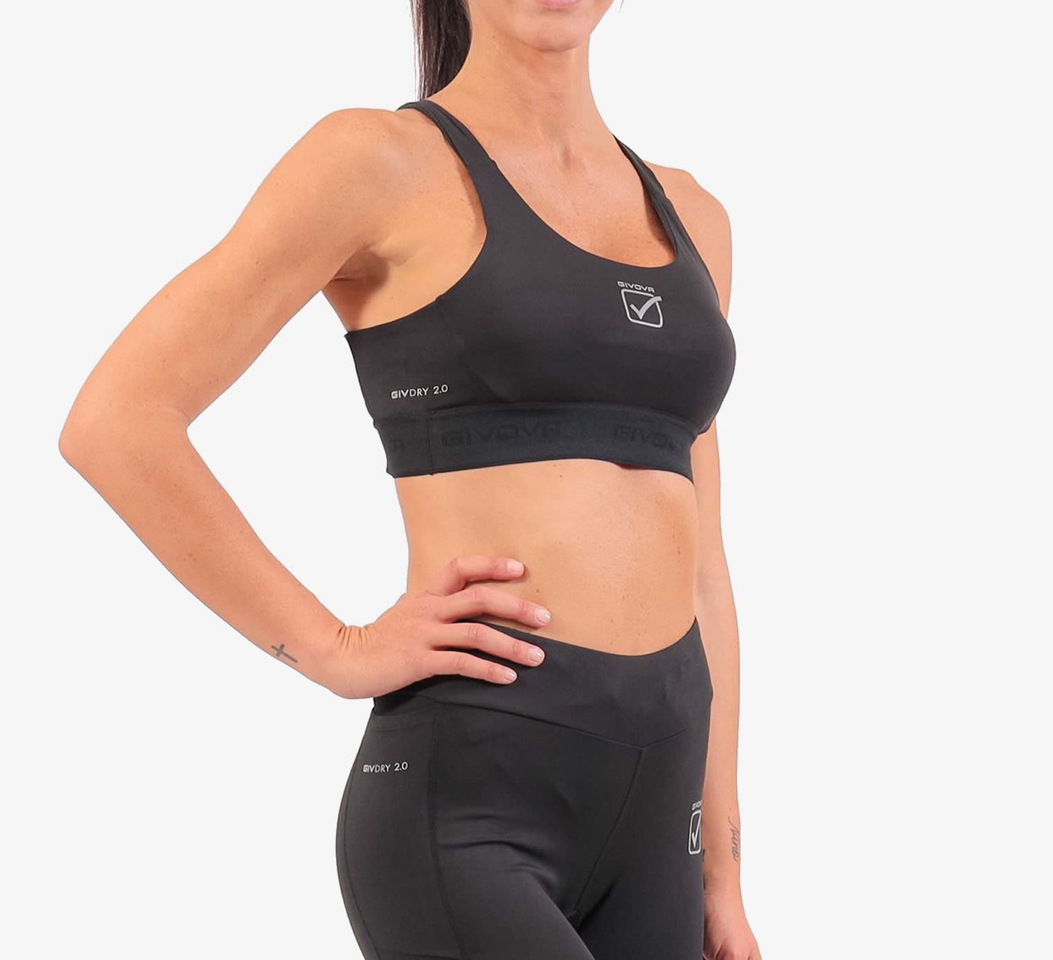 Женски еластичен фитнес топ